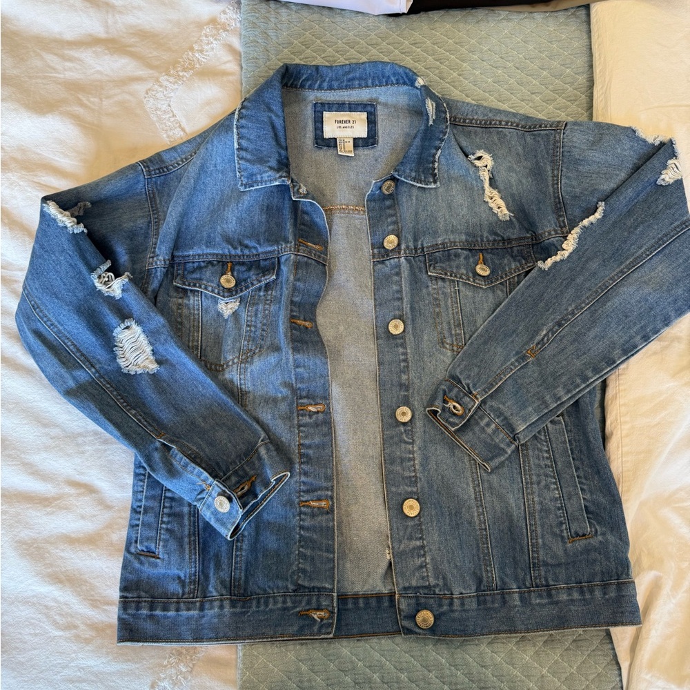 Distressed Blue Denim Jacket